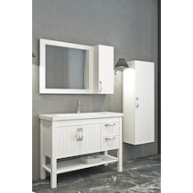 Helen 100 Cm Banyo Dolabı-Beyaz (Boy Dolap Hariç )