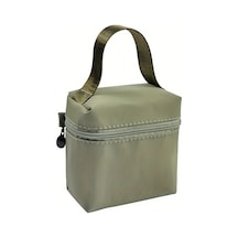 Elmpaly Yeşil Renkli Çok Amaçlı Mini Makyaj Çantası, Ruj Anahtar Şarj Kablosu Saklama Yeşil