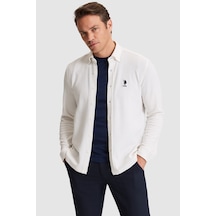 U.s. Polo Assn. Erkek Beyaz Gömlek Örme 50322140-vr013