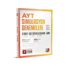 AYT Eşit Ağırlık 3'lü Simülasyon Deneme 2023 -  3D Yayınları
