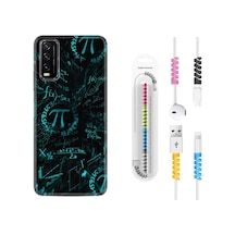 Vivo Y20 Kılıf Kablo Koruyuculu Pi 1701 Siyah