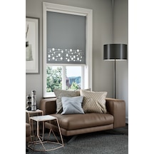 Lazer Kesim Mat Stor Perde, Lazer Kesimli Modern Serisi, M-161004 Antrasit Renk Antrasit Lazer Kesim Mat Stor Perde, Lazer Kesimli Modern Serisi, M-161004 Antrasit Renk Antrasit