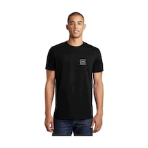 Perfection Logo Cep Baskılı Siyah Erkek Tshirt