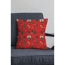 Ayrex Yeniyıl Dekoratif Gizli Fermuar Çift Taraflı Yılbaşı Kırlent Yastık Kılıfı 43x43cm Krl1040 Genel