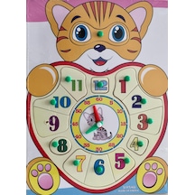 Ahşap Saatli Oyuncak