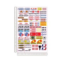 Motosiklet Sponsor Sticker Seti N11.48629