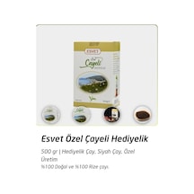Esvet Özel Çayeli Hediyelik Çay Dökme Siyah Çay Rize Türk Çayı 500 G