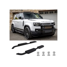 Lr Defender Yan Basamak Koruma 90 Kasa Full Siyah 2020+