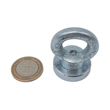 Ø32 Mm Çapında Balıkçı Mıknatısı Halkalı Mıknatıs 15 30 Kg Çekme Gücü
