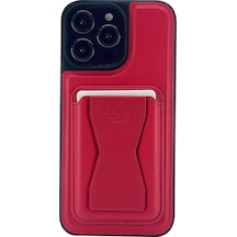Nettech Apple Uyumlu iPhone 14 Pro Deri Purse Seri Arka Koruma