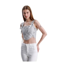 L'aura Corset Ophelia Bayan Korse Büstiyer Gri