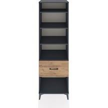 Hyperion Dolap 4 Raflı Tek Çekmeceli 60x44x195 Antrasit-çam Antrasit
