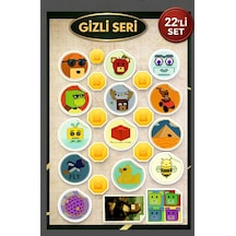 Super Bear Adventure Gizli Seri Sticker Seti 22 Adet Suya Dayanıklı Etiket Diğer