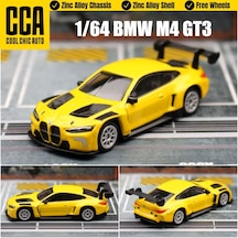 Cca Collectibles Series Bmw M4 Gt3 Sarı 1/64 Model Araba