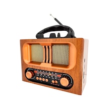 Cameron CM-1965BT Nostalji Şarjlı Pilli Bt/Usb/Sd/Aux/Fm Telefon Standlı Portatif Radyo