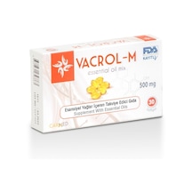 Vacrol M 500mg Karvakrol İçeren 30 Soft Gel Kapsül