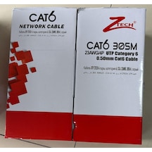Ztech Cat 6 Kablo 23 Awg 305 Metre İç Mekan Gri