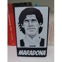 Tarihsiz Siyah Ajanda / Defter - Maradona Kapaklı