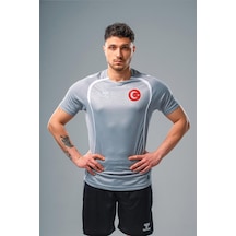 Hummel Target Milli Takım Antrenman Tişört Gri Hummel Target Milli Takım Antrenman Tişört Gri