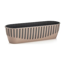 Omnipazar So-pynb2 Dekoratif Piyano Balkon Saksı 8 Litre No 2 Mocha