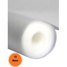 10 Metre Şeffaf Raf Örtüsü Dolap Ve Çekmece Içi Kaymaz Kaydırmaz Örtü-45x10 Mt Plastik Beyaz Tr Diğer