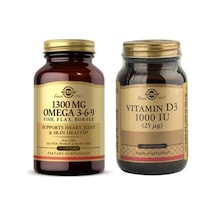 Solgar Efa 1300 Mg Omega 3-6-9 60 Softgel+ Vitamin D3 1000ıu 100 Kapsül