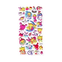 Sticker Kabartmalı Stiker Defter, Planlayıcı Etiket Limlra-010 -17x9cm- Ayıcık Ve Tavşan