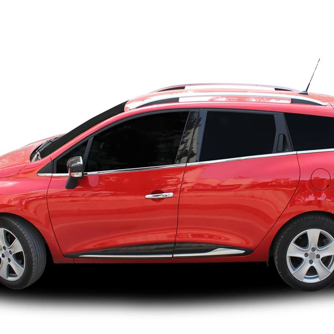Renault Clio Sport Tourer Cam Çıtası Alt - Krom 8 Parça 2013 Ve Sonrası, Sw