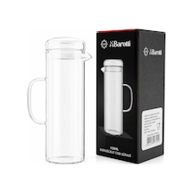 Barotti Dmr-9795 Cam Sürahi Ve Borosilikat 1200ml Cam Kapaklı Düz - 12'li Paket