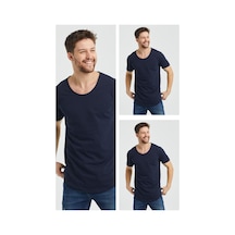 Cool Tarz Lacivert-lacivert-lacivert Erkek Regular/normal Kesim Pis Yaka Kısa Kollu T-shirt Lacivert-lacivert-lacivert Lacivert-lacivert-lacivert