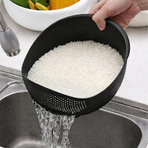 Çok Amaçlı Süzgeç - Pirinç Süzgeci 3 Litre Siyah Diğer