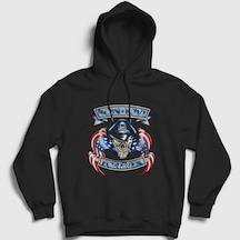 Presmono Unisex Forever Bon Jovi Kapüşonlu Sweatshirt Siyah