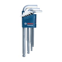 Bosch Profesyonel Hex Alyan Anahtar Takımı 9 Parça (1,5-10 mm) - 1600A01TH5