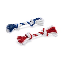 Beeztees Köpek Oyuncağı, Çift Düğümlü Diş İpi, Pamuk İplerden, 18x2,5x2,5cm, 50gr