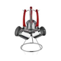 İnter Çelik Sahra Cezve Takımı Sade Kırmızı