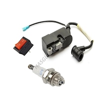 Hsgl Motorlu Testere Ateşleme Bobini Buji Düğme Set N11.1090