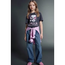 Defacto Straıght Wıde Geniş Paça Jean Pantolon Kız Çocuk G4654a826smnm28 Mavi-nm28