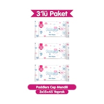Paddlers Cep Mendili 45 Yaprak (3 Paket x 15’li) – Yumuşak ve Dayanıklı
