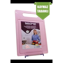 Kesme Tahtası Kaydırmaz Plastik Kesme Sunum Tahtası Pratik Kesim Panosu 160x245 Mm Royaleks-fr-107 Antrasit