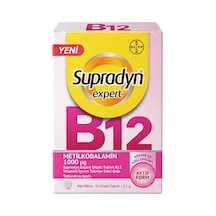 Supradyn Expert B12 Metilkobalamin 1000 Μg 30 Dilaltı Tablet Takviye Edici Gıda