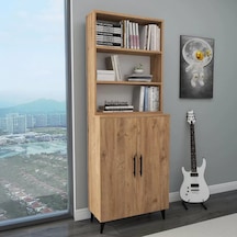 Reyo Home Oras 6 Raflı 2 Kapaklı Klasik Kitaplık Atlantik Çam