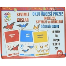 Sevimli Kuşlar Okul Öncesi Eşleştirme Oyunu 20 Parça