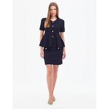 Pierre Cardin Kadın Lacivert Etek Triko 50324210-vr033