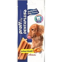 Proff Dog Dentaplus 4'lü Hindili Köpek Ödül Çubuğu 80 G
