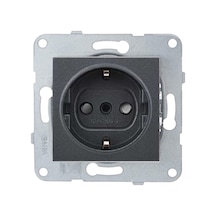 Viko Artline Novella-Trenda Füme Çocuk Korumalı Topraklı Priz - Çerçevesiz