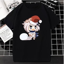 Noıssey Kırmızı Etiket Gala Yeni Oyun Genshin Impact T Shirt M323 09471 Siyah