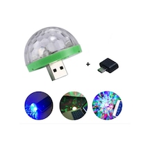 Sese Duyarlı Mini Sihirli Disko Topu 4W LED Usb Andoid Mikrofon U