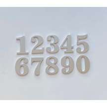 5 Cm Metalik Gri Yapışkanlı No 1,2,3,4,5,6,7,8