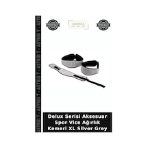 Delux Serisi Aksesuar Spor Vice Ağırlık Kemeri Xl Silver Grey