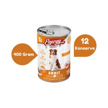 Energy Kuzu Etli Konserve Yetişkin Köpek Maması 12 x 400 G